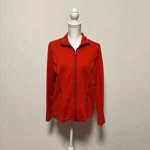 Jones New York JNY Sport Women's Red Jacket, Size XL, Zip Up